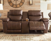 Load image into Gallery viewer, Edmar Power Reclining Loveseat with Console image