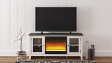 Load image into Gallery viewer, Dorrinson 60" TV Stand with Electric Fireplace image