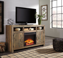 Load image into Gallery viewer, Sommerford 62" TV Stand with Electric Fireplace image