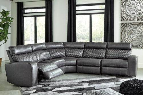 Samperstone 5-Piece Power Reclining Sectional image