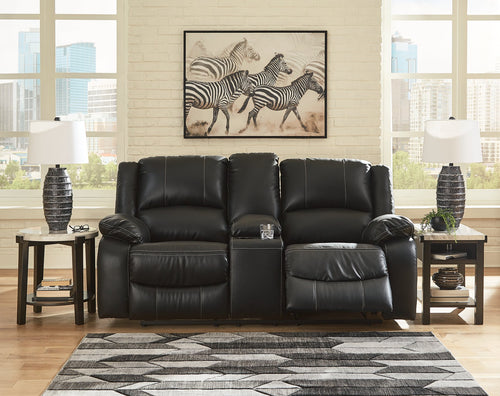 Calderwell Reclining Loveseat with Console image