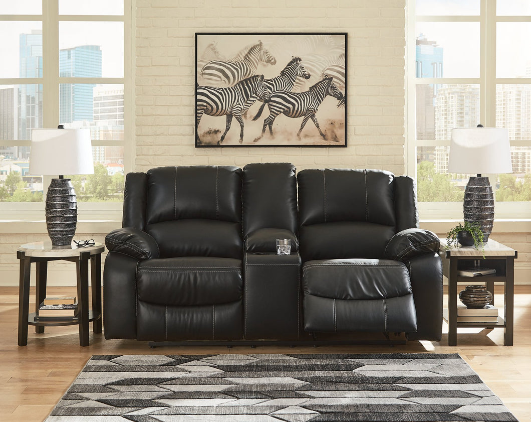 Calderwell Reclining Loveseat with Console image