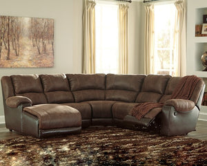 Nantahala 5-Piece Reclining Sectional with Chaise