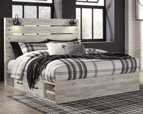 Cambeck King Panel Bed with 4 Storage Drawers image