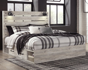 Cambeck King Panel Bed with 4 Storage Drawers image