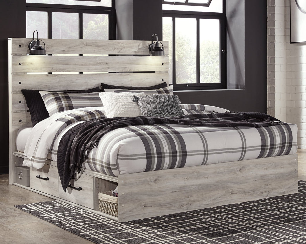 Cambeck King Panel Bed with 4 Storage Drawers image