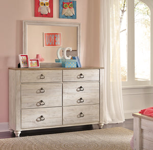 Willowton Youth Dresser and Mirror image