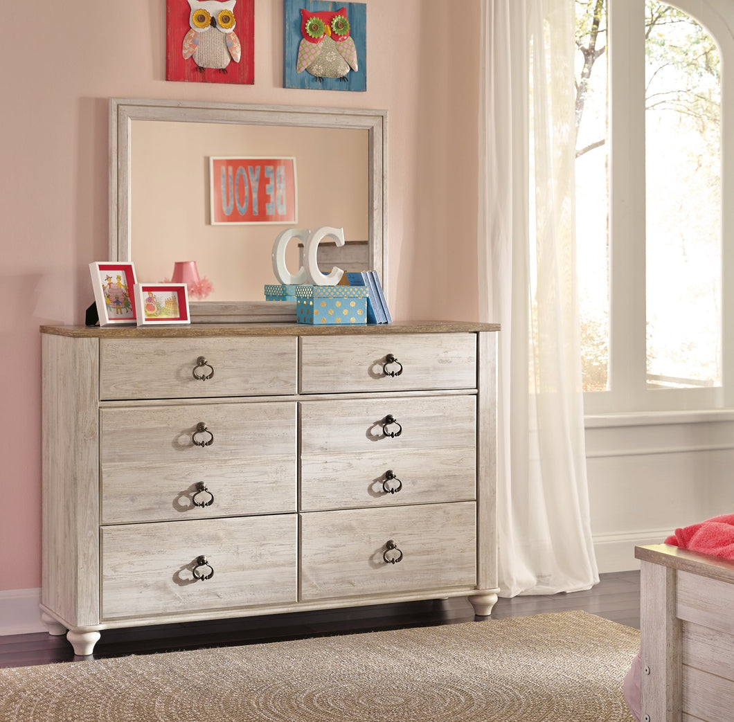 Willowton Youth Dresser and Mirror image
