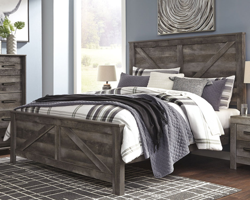 Wynnlow King Crossbuck Panel Bed image