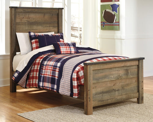 Trinell Twin Panel Bed with Mattress image
