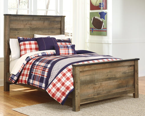 Trinell Full Panel Bed with Mattress image