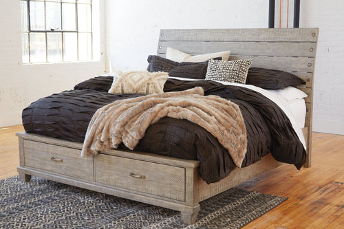 Naydell California King Panel Bed with 2 Storage Drawers image