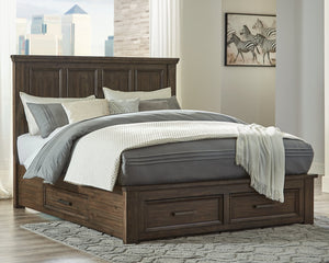 Johurst King Panel Bed with 4 Storage Drawers image
