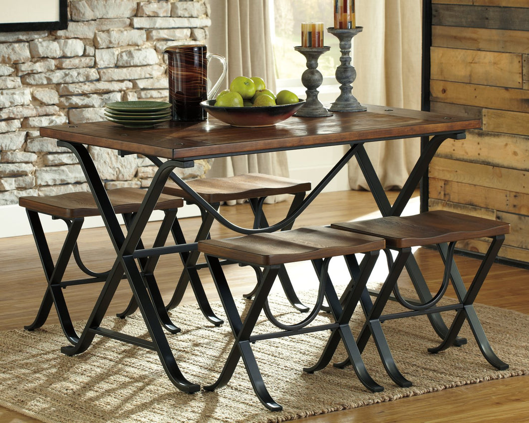 Freimore Dining Table and Stools (Set of 5) image