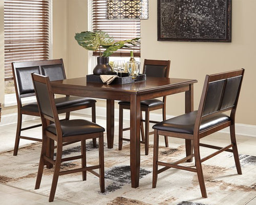 Meredy Counter Height Dining Table and Bar Stools (Set of 5) image