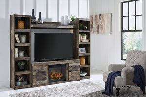 Derekson 4-Piece Entertainment Center with Electric Fireplace image