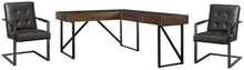 Load image into Gallery viewer, Starmore Home Office Desk with 2 Chairs
