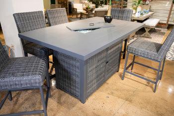Palazzo Outdoor Bar Table with Fire Pit image