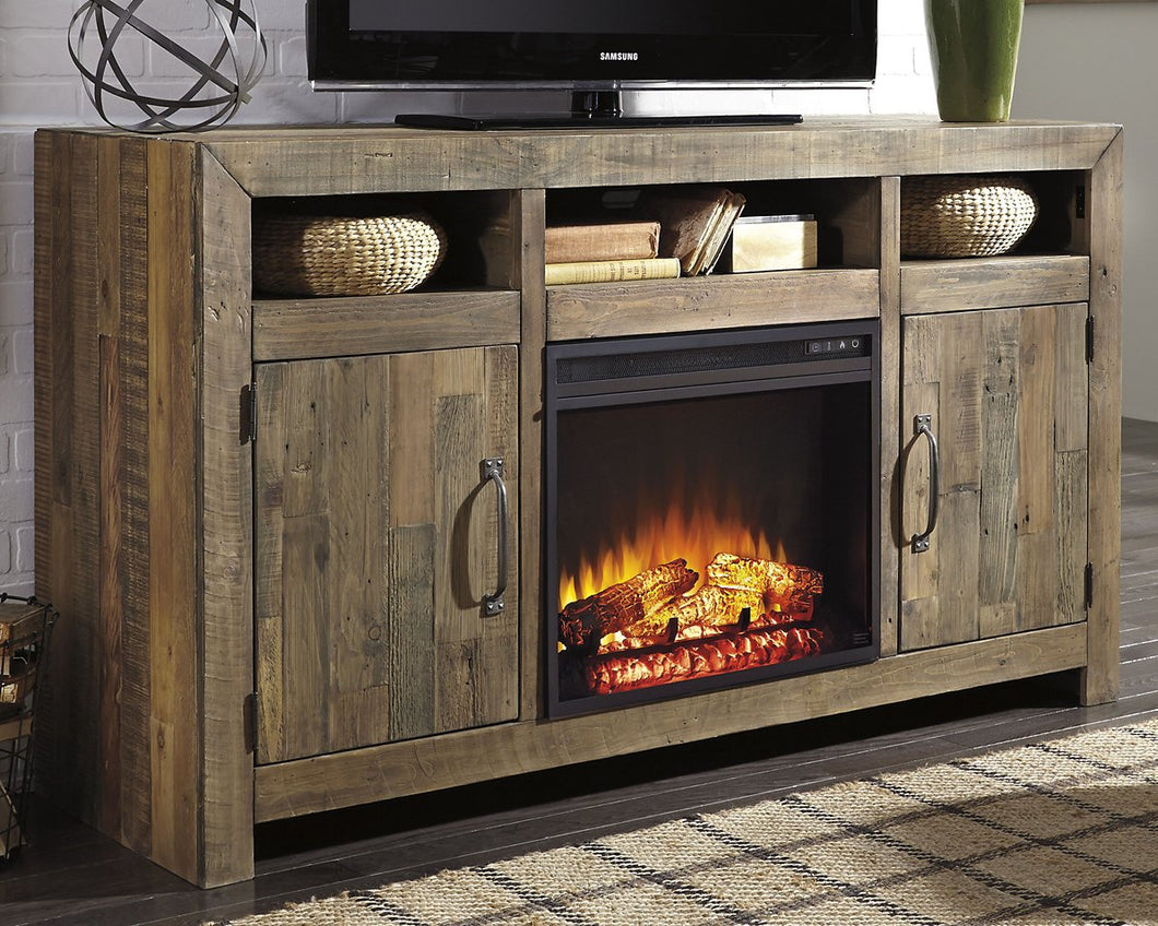 Sommerford Large TV Stand with Fireplace Insert image